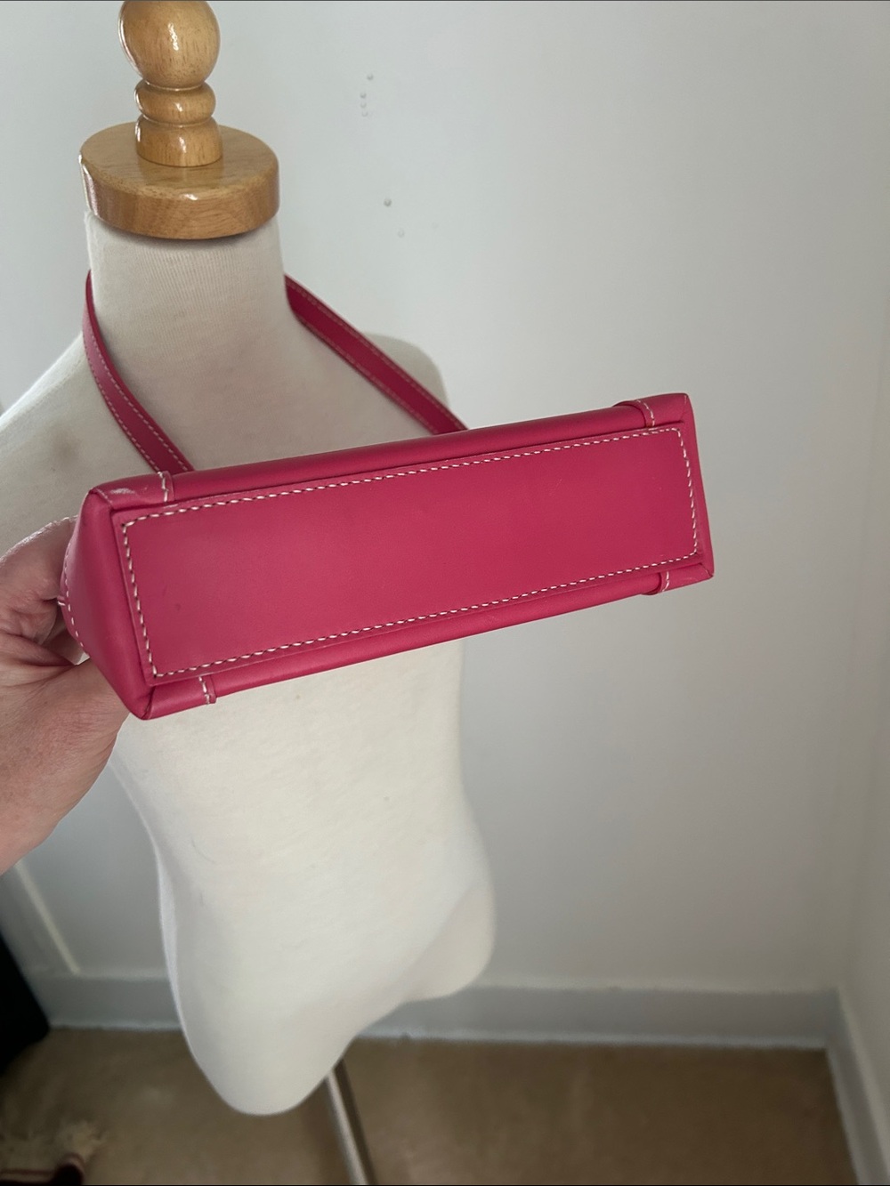 Lambertson TRUEX Mini PinkLeather Shoulder Bag - Picture 7 of 13